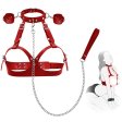 (image for) Leather Chest Bondage With Cuffs Sets