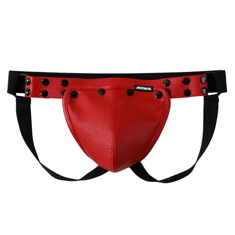 (image for) Leather Jockstrap with Removable Front
