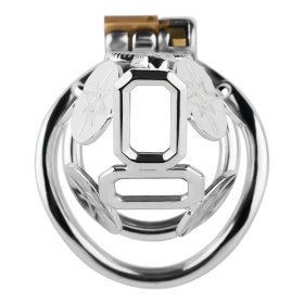 Snake Premium Metal Chastity Cage - Short
