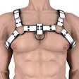 (image for) Black Edge Leather Chest Harness for Men