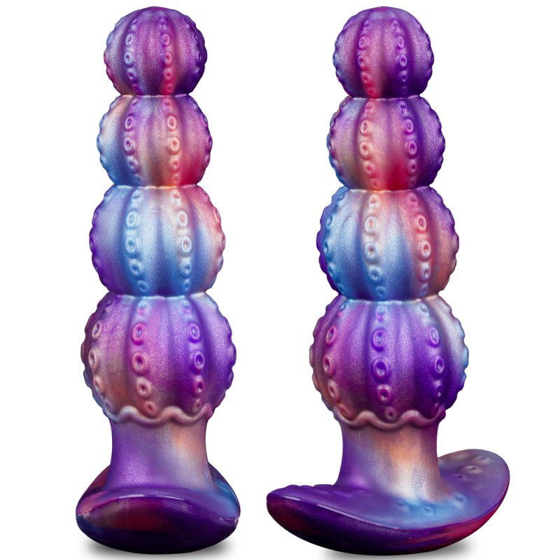 (image for) 6.5\" Flaming Tentacle Anal Beads