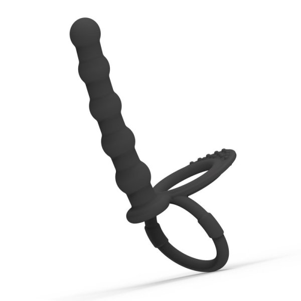 (image for) Cock & Ball Ring with Anal Beads