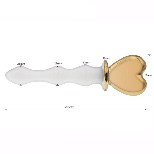 (image for) Heart Glass Anal Plug