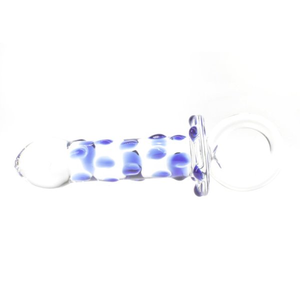 (image for) Blue Bead Glass Butt Plug