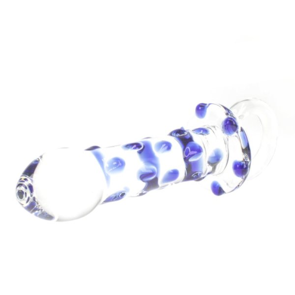 (image for) Blue Bead Glass Butt Plug