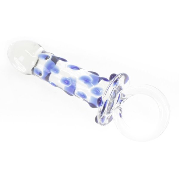 (image for) Blue Bead Glass Butt Plug