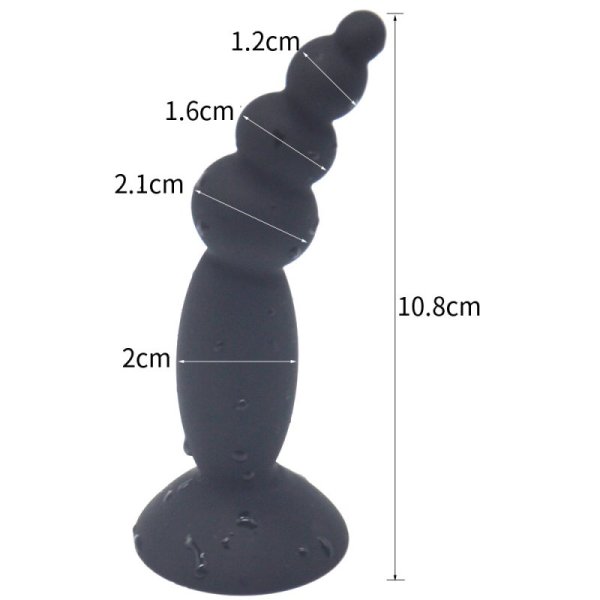 (image for) Suction Silicone Butt Plug - 3 Pcs Set