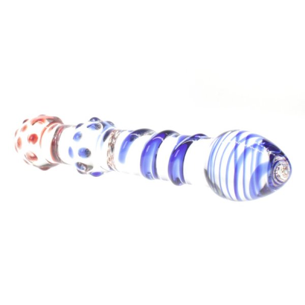 (image for) Frost Double Head Glass Anal Plug