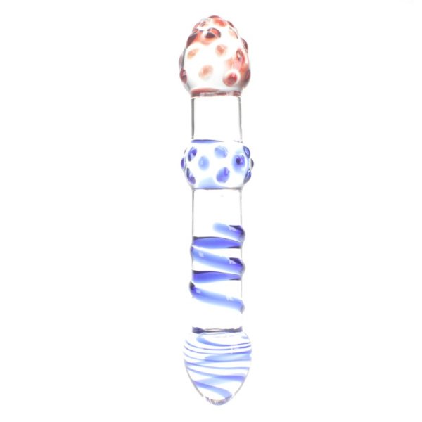 (image for) Frost Double Head Glass Anal Plug