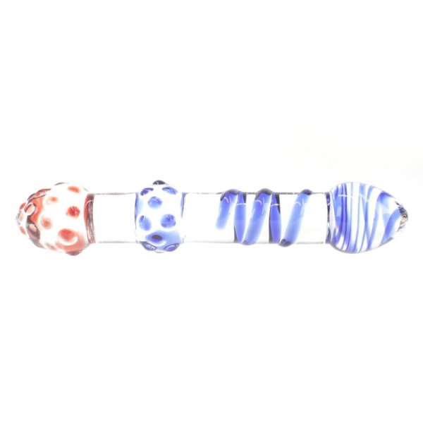 (image for) Frost Double Head Glass Anal Plug