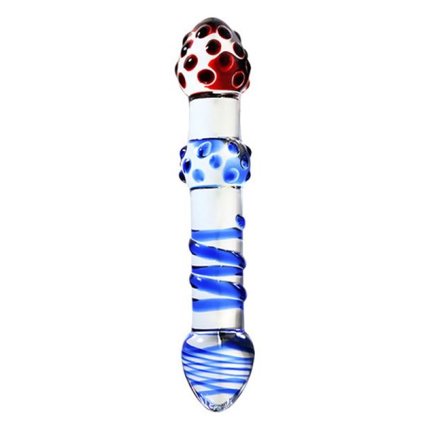 (image for) Frost Double Head Glass Anal Plug