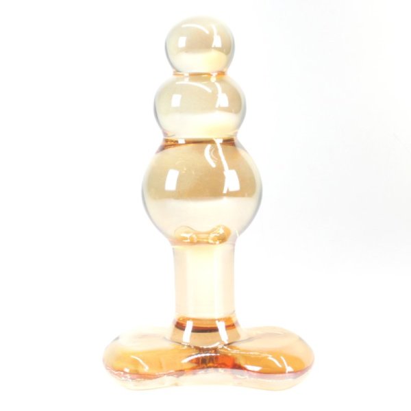 (image for) Three Ball Glass Anal Plug
