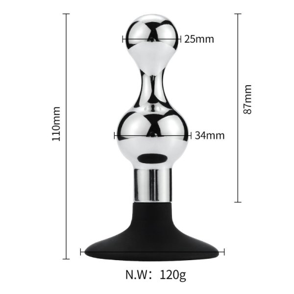(image for) Silicone Suction Metal Plug