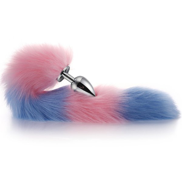 (image for) Colorful Tail Metal Butt Plug