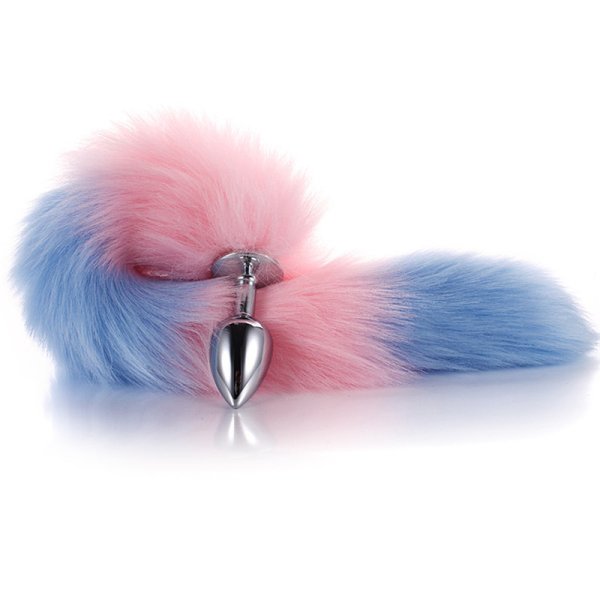 (image for) Colorful Tail Metal Butt Plug