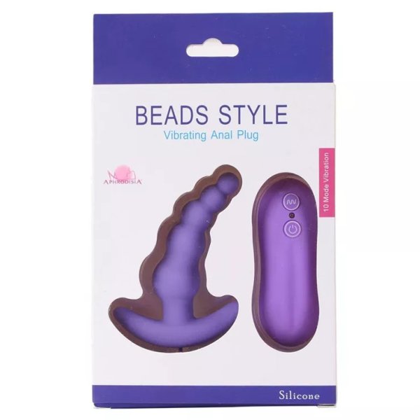 (image for) Beads Style Vibrating Anal Plug