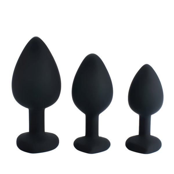 (image for) Heart Diamond Silicone Butt Plug