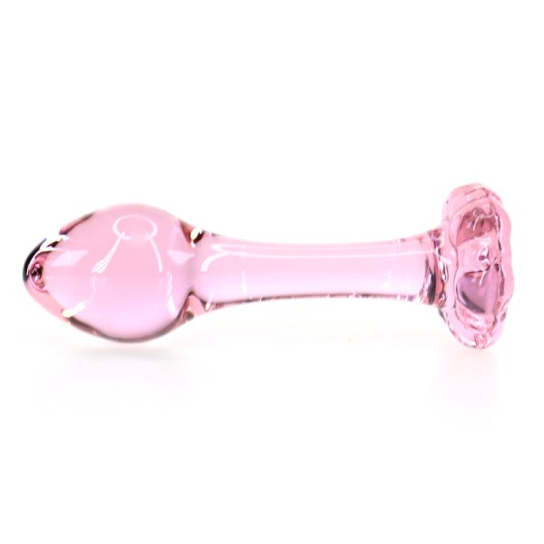 (image for) Pink Glass Butt Plug