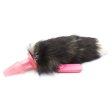 (image for) Faux Fur Fox Tail Vibration Jelly Butt Plug