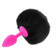 (image for) Ball Tail Silicone Anal Plug - Pink