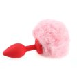 (image for) Ball Tail Silicone Anal Plug - Red