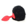 (image for) Ball Tail Silicone Anal Plug - Red