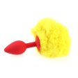 (image for) Ball Tail Silicone Anal Plug - Red