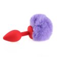 (image for) Ball Tail Silicone Anal Plug - Red