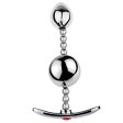 (image for) Bendable Double Ball Steel Butt Plug
