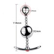 (image for) Bendable Double Ball Steel Butt Plug