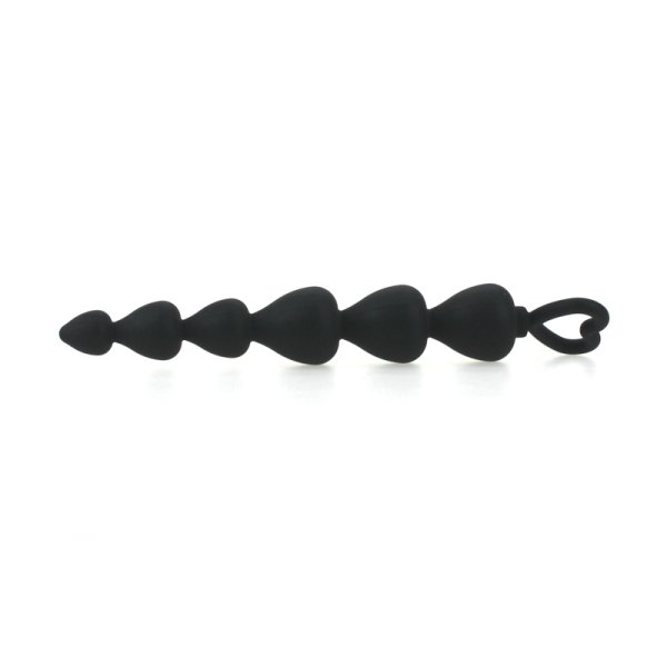 (image for) Heart Pull Ring Anal Beads
