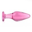 (image for) Pink Glass Butt Plug
