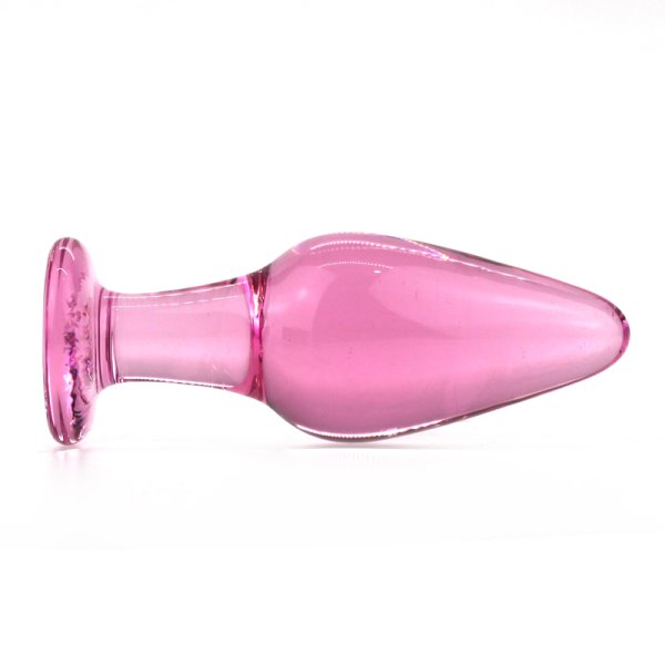(image for) Pink Glass Butt Plug