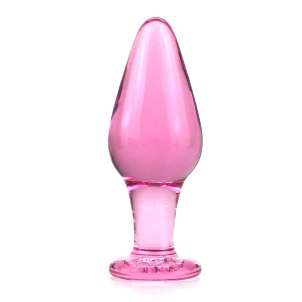 (image for) Pink Glass Butt Plug