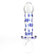 (image for) Blue Bead Glass Butt Plug