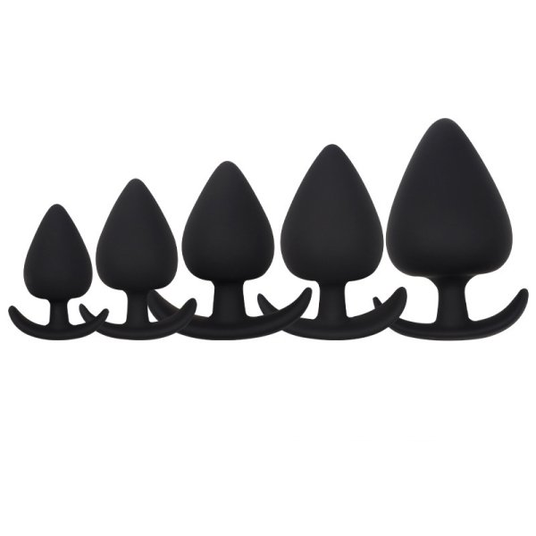 (image for) Silicone Anal Pleasure Plug - 5 Size