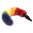(image for) Colorful Fox Tail Silica gel Anal Plug