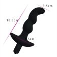 (image for) Silicone Wavy Vibrating Butt Plug