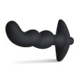 (image for) Silicone Wavy Vibrating Butt Plug