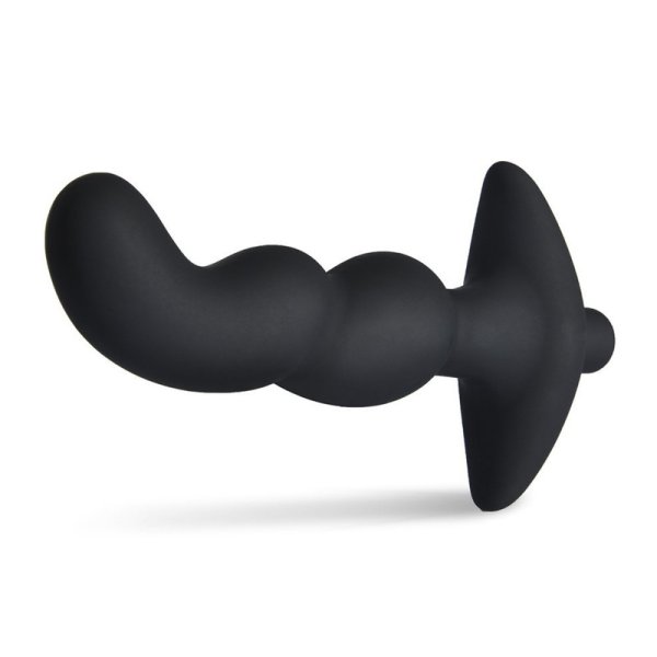 (image for) Silicone Wavy Vibrating Butt Plug