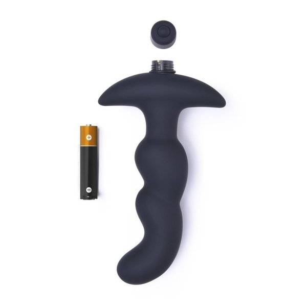 (image for) Silicone Wavy Vibrating Butt Plug