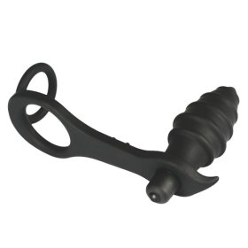 P Spot Vibrating Anal Plug with Cock Ring