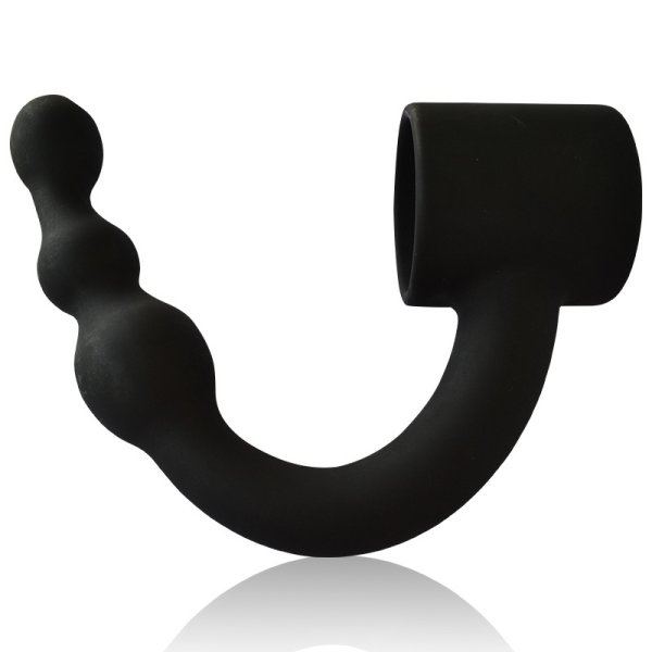 (image for) Shaft Ring With Flexible Beaded Anal Plug