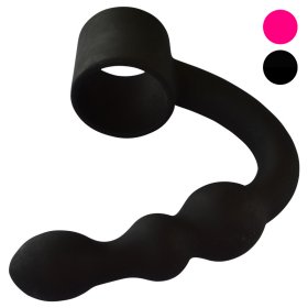 Shaft Ring With Flexible Beaded Anal Plug
