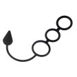 (image for) Triple Threat Silicone Tri Cock Ring with Anal Plug