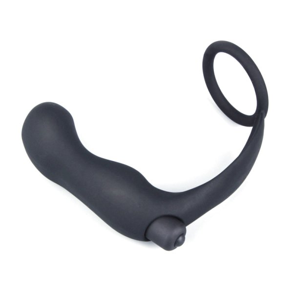 (image for) Vibrating Anal Plug with Cockring Ring