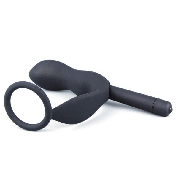(image for) Vibrating Anal Plug with Cockring Ring