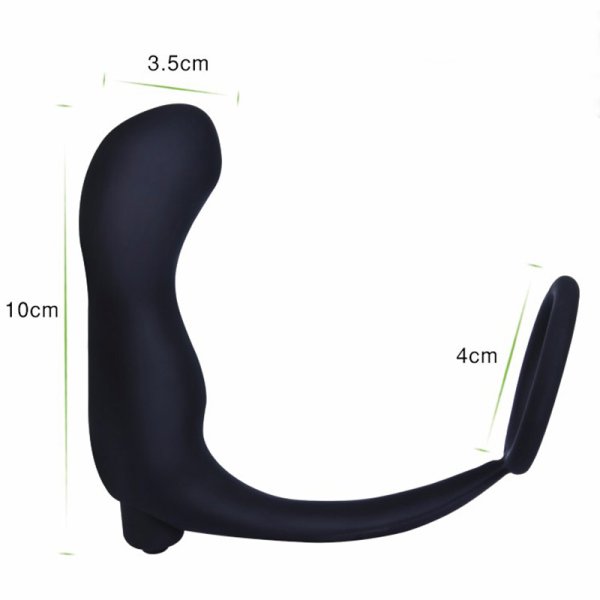 (image for) Vibrating Anal Plug with Cockring Ring