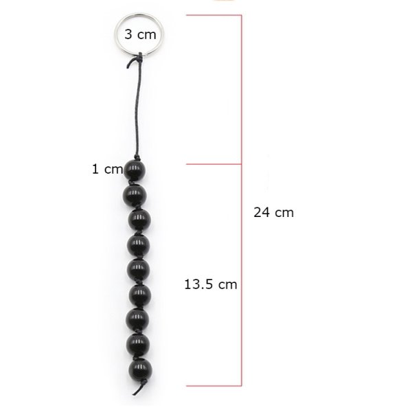 (image for) Nine Plastic Ball Anal Beads