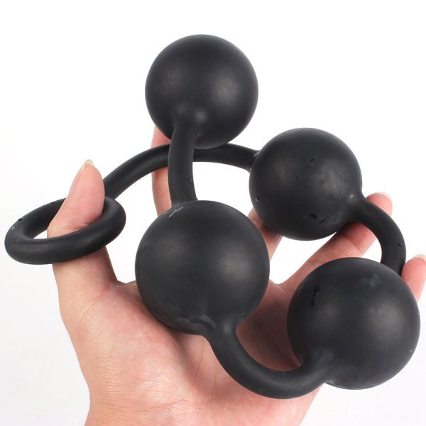 (image for) Four Balls Silicone Anal Beads